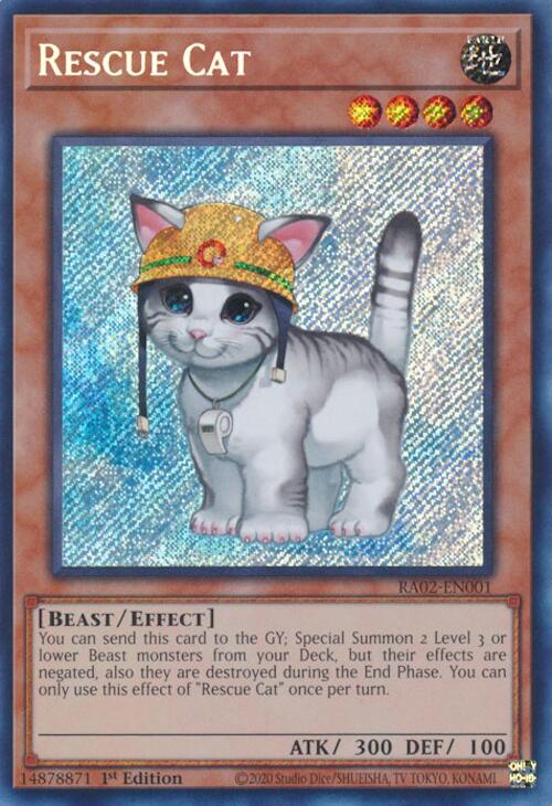 Rescue Cat (Secret Rare) [RA02-EN001] Secret Rare | Total Play