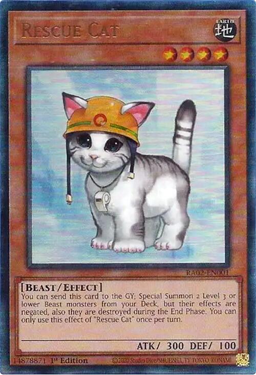 Rescue Cat (PUR) [RA02-EN001] Prismatic Ultimate Rare | Total Play