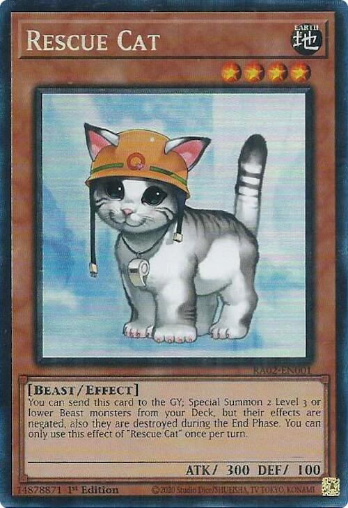 Rescue Cat (PCR) [RA02-EN001] Prismatic Collector's Rare | Total Play