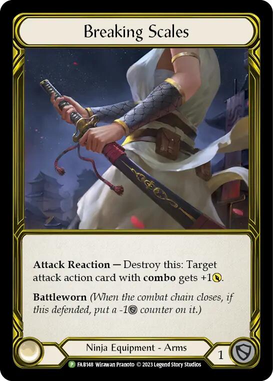 Breaking Scales (Golden) [FAB148] (Promo)  Cold Foil | Total Play