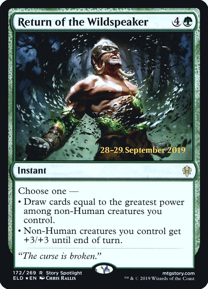 Return of the Wildspeaker [Throne of Eldraine Prerelease Promos] | Total Play
