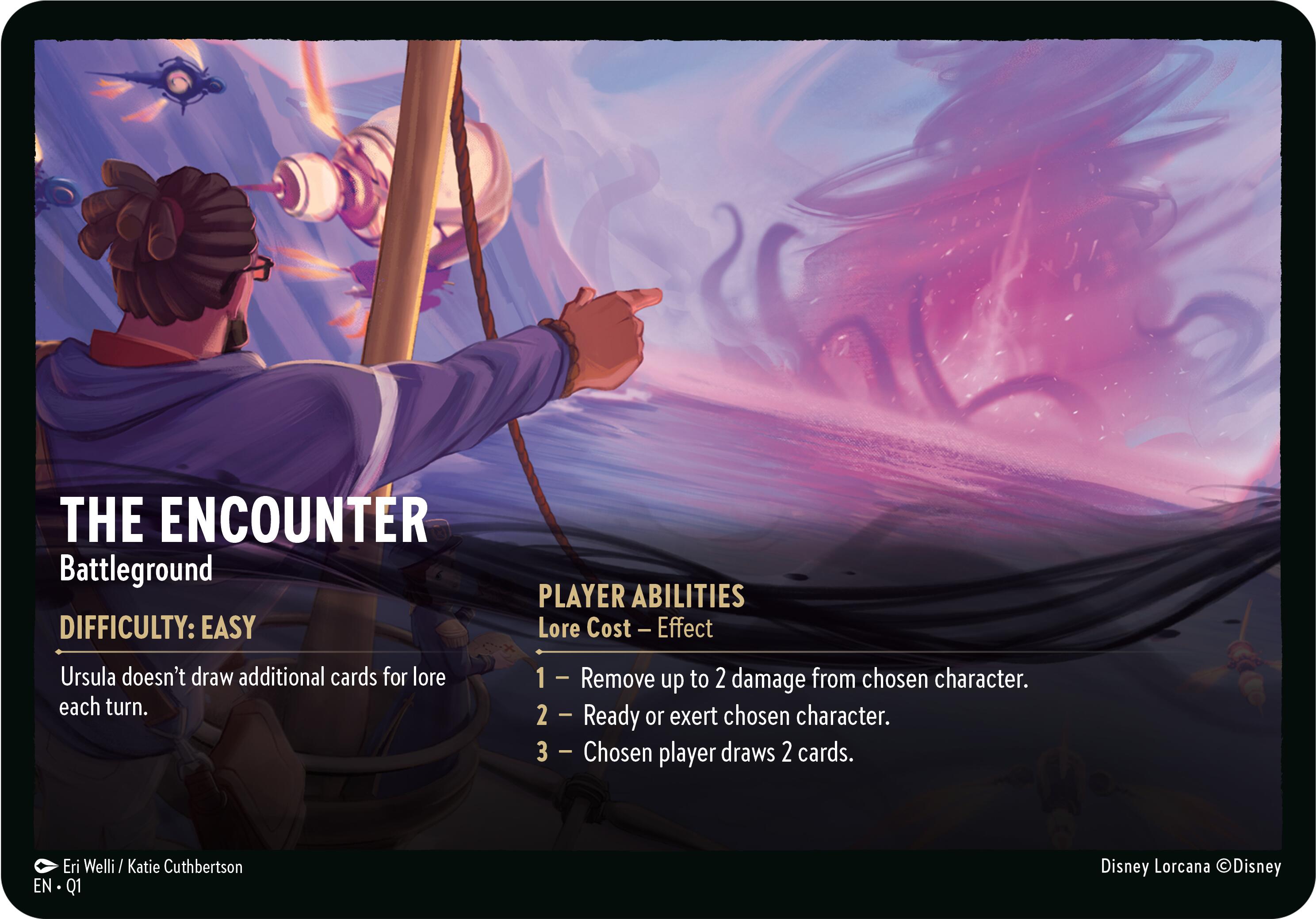 The Encounter // A Dark Realm - Battleground (Oversized) [Illumineer's Quest: Deep Trouble] | Total Play