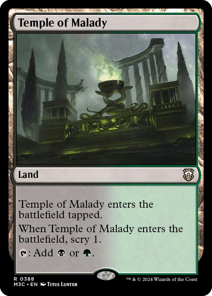 Temple of Malady [Modern Horizons 3 Commander] | Total Play