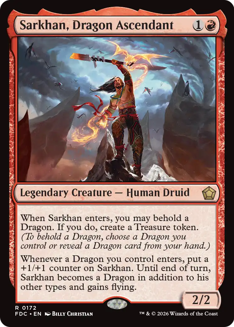 Sarkhan, Dragon Ascendant [Foundations Commander] | Total Play