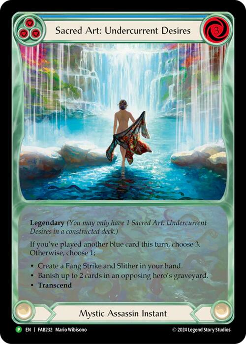 Sacred Art: Undercurrent Desires [FAB232] (Promo)  Rainbow Foil | Total Play