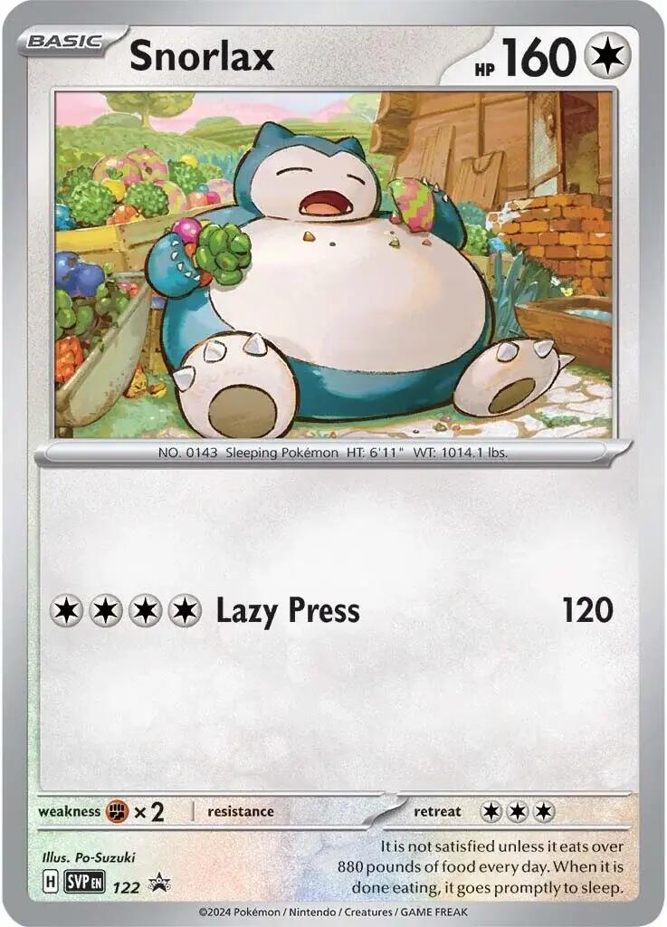 Snorlax (122) [Scarlet & Violet: Black Star Promos] | Total Play