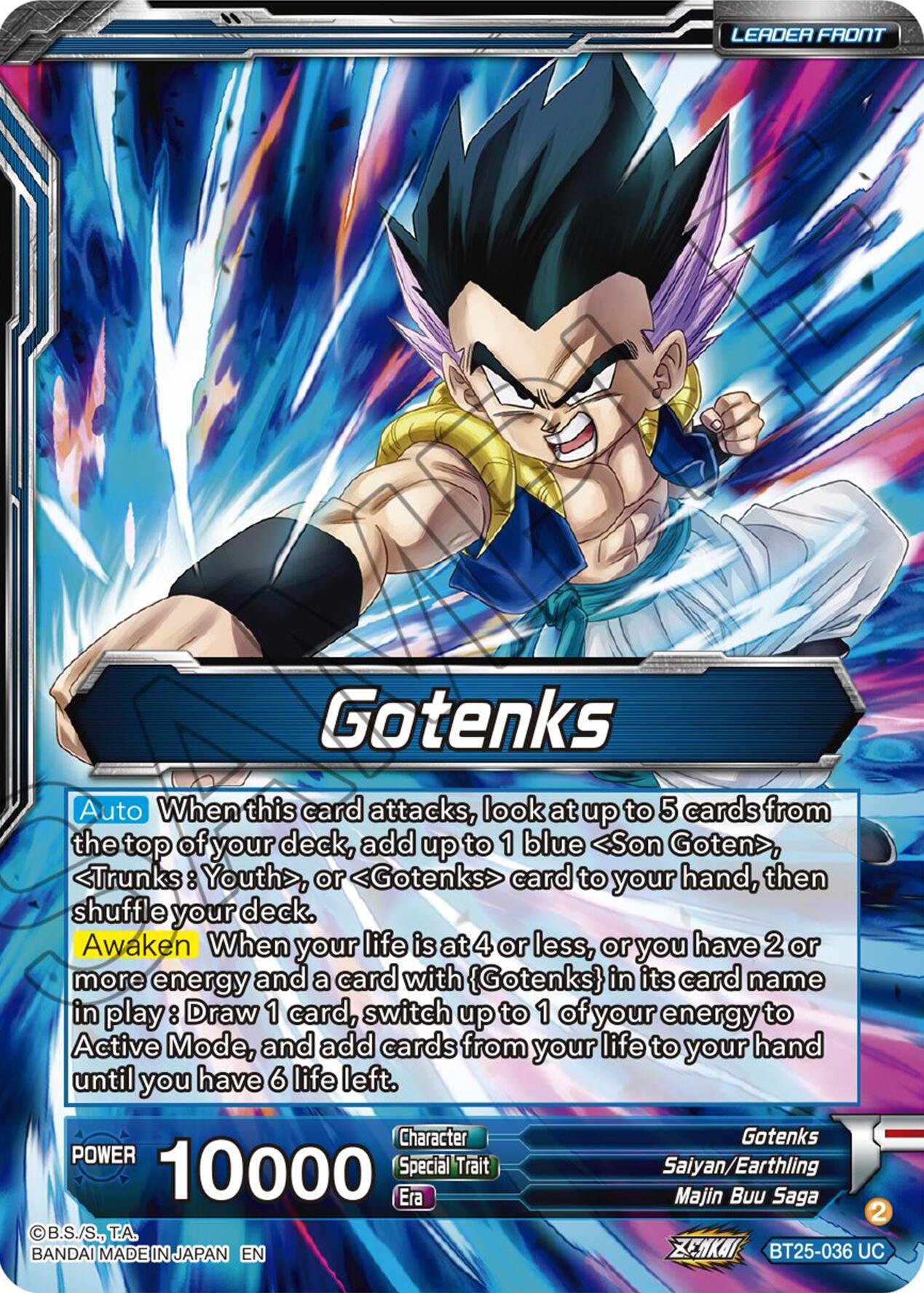 Gotenks // SS3 Gotenks, Power of the Strongest Rookie (BT25-036) [Legend of the Dragon Balls] | Total Play