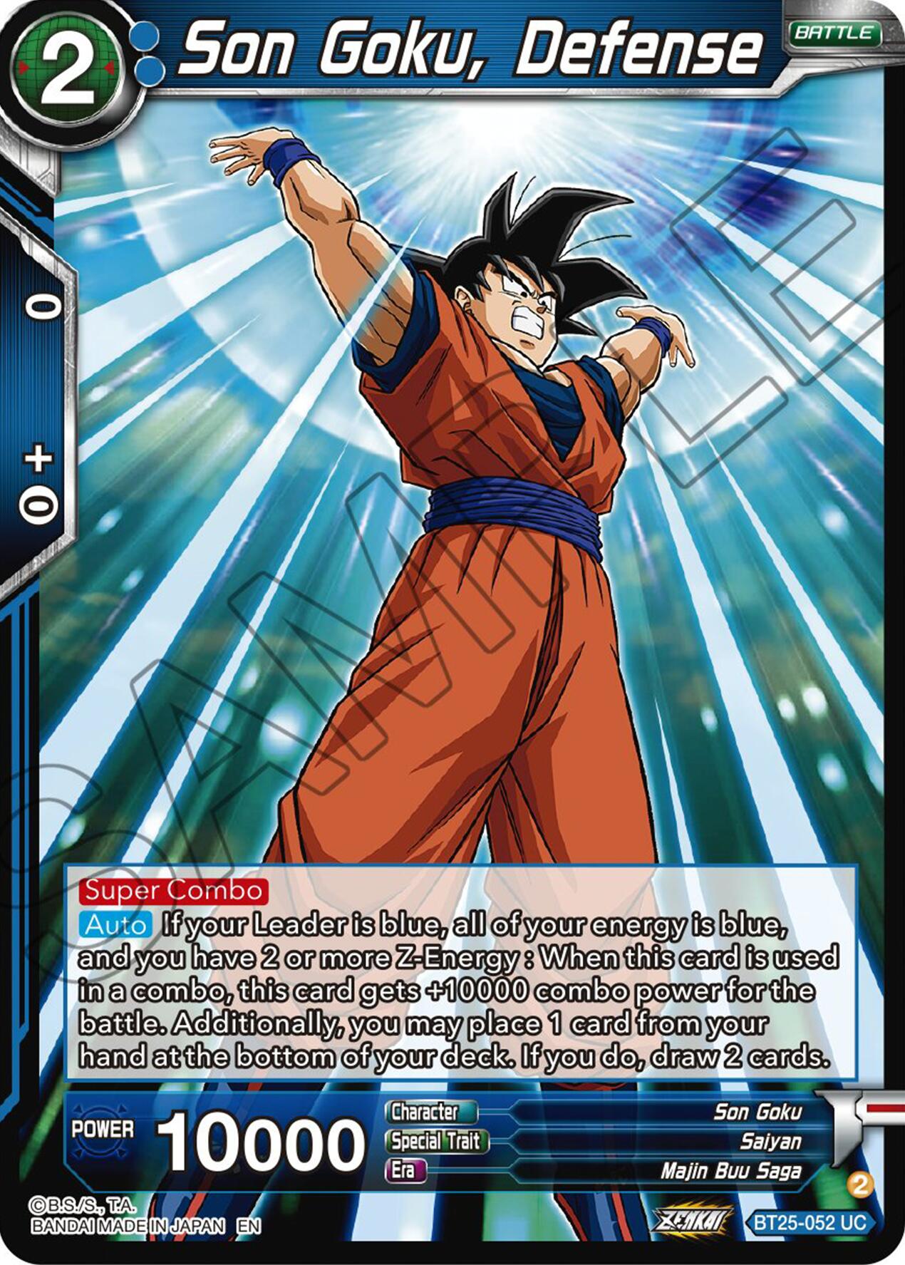 Son Goku, Defense (BT25-052) [Legend of the Dragon Balls] | Total Play