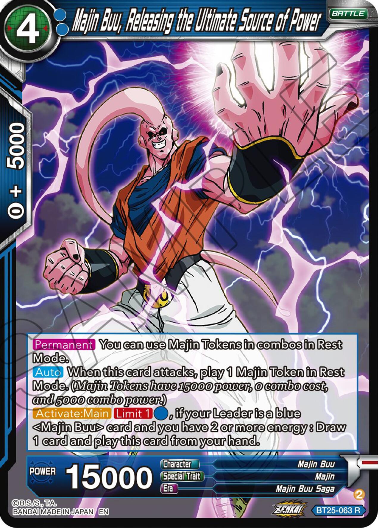 Majin Buu, Releasing the Ultimate Source of Power (BT25-063) [Legend of the Dragon Balls] | Total Play
