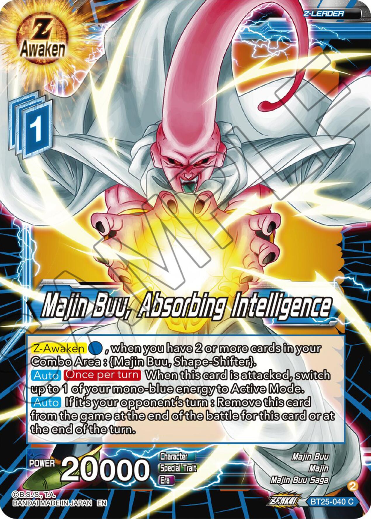 Majin Buu, Absorbing Intelligence (BT25-040) [Legend of the Dragon Balls] | Total Play