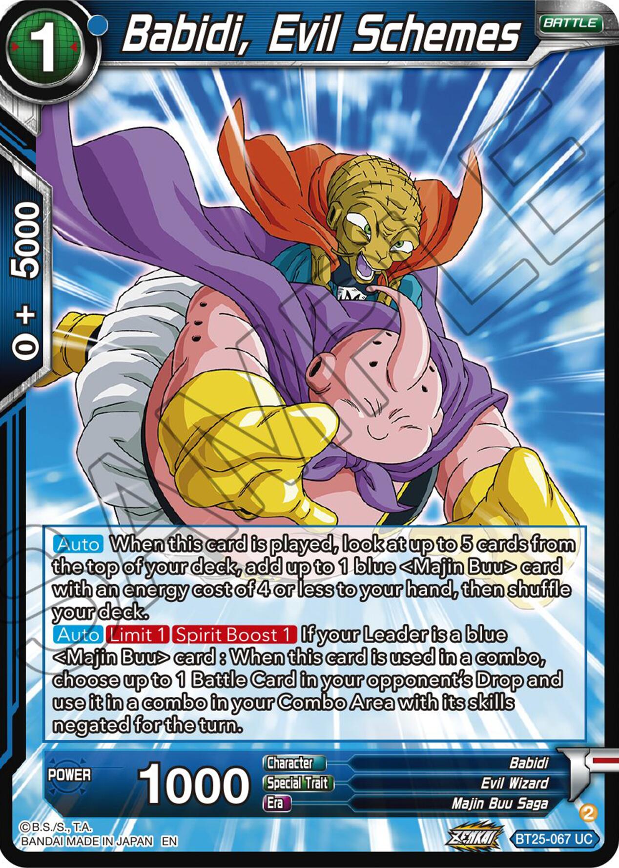 Babidi, Evil Schemes (BT25-067) [Legend of the Dragon Balls] | Total Play