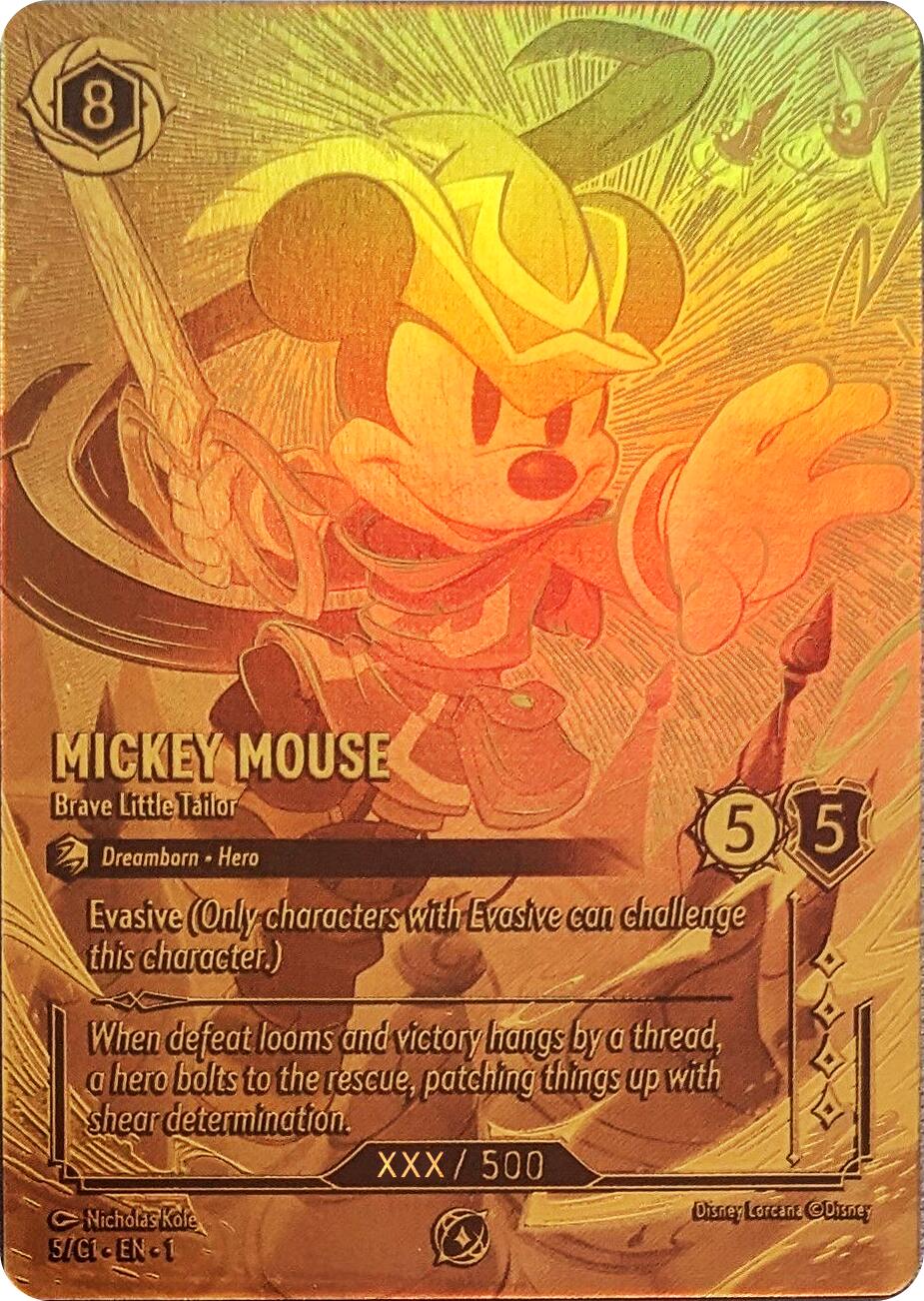 Mickey Mouse - Brave Little Tailor (Serial Numbered) (5) [Promo Cards] | Total Play