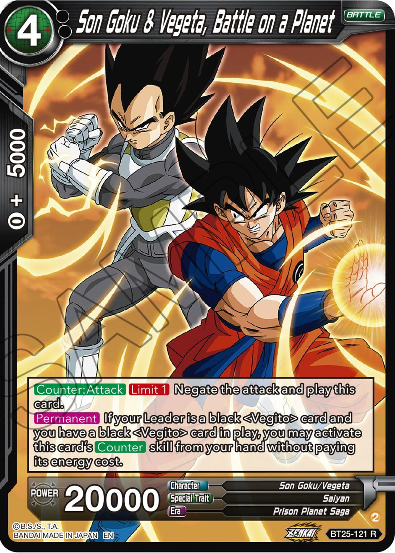 Son Goku & Vegeta, Battle on a Planet (BT25-121) [Legend of the Dragon Balls] | Total Play