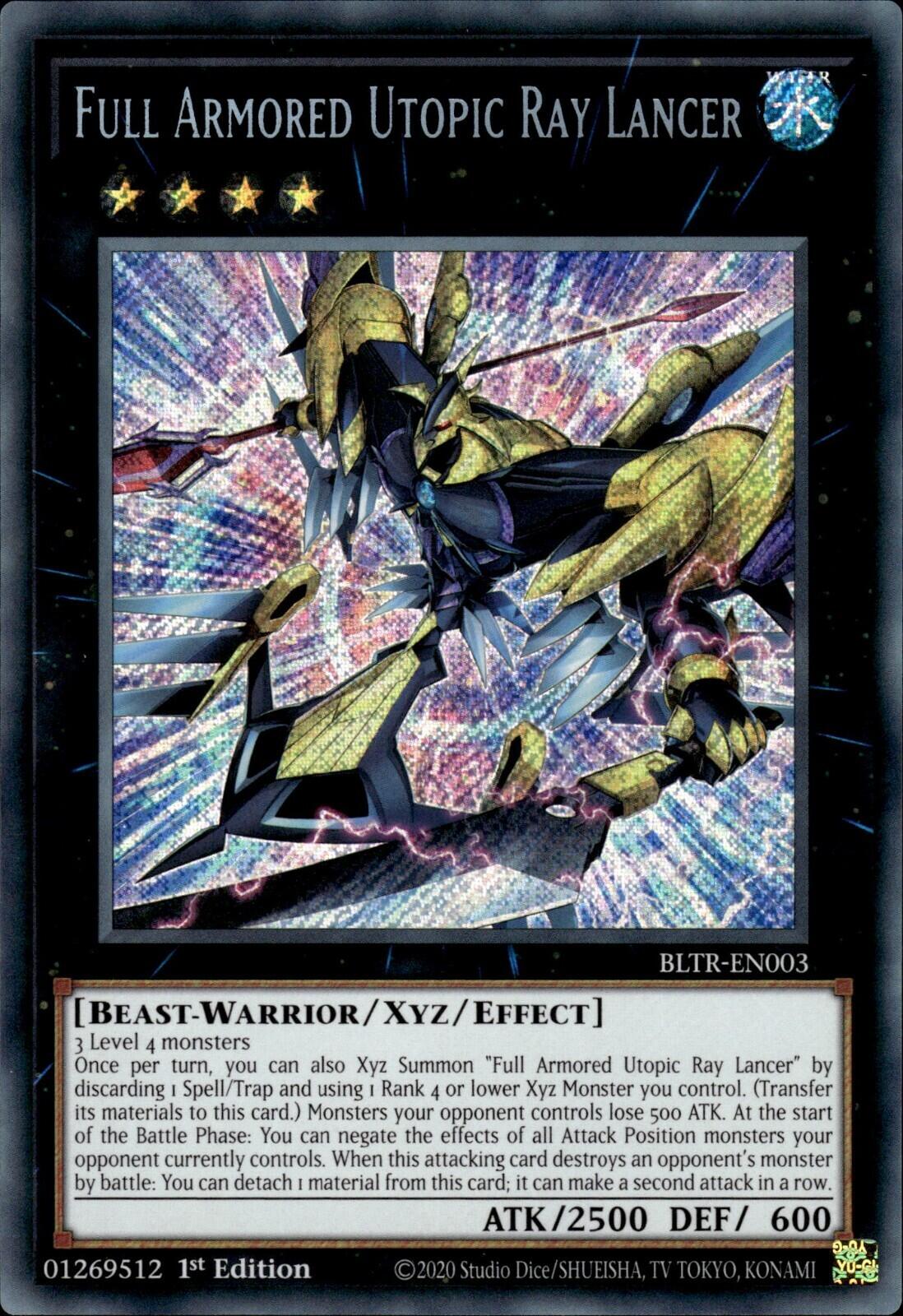 Full Armored Utopic Ray Lancer [BLTR-EN003] Secret Rare | Total Play