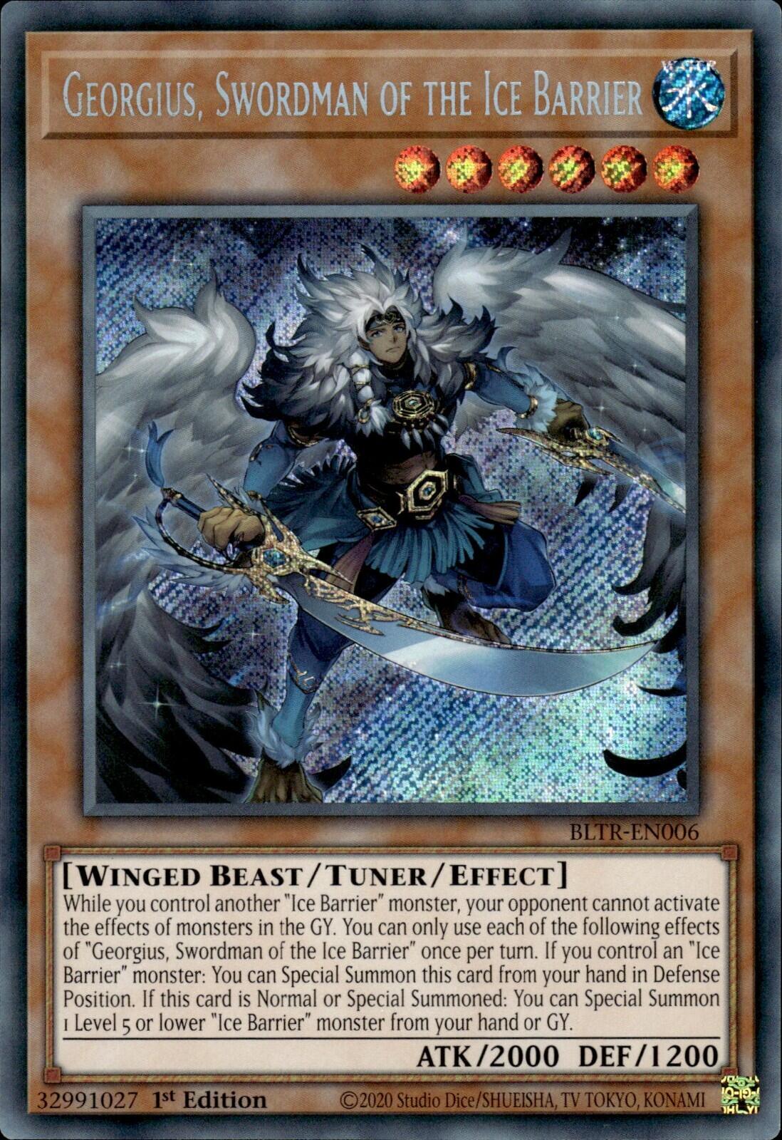 Georgius, Swordman of the Ice Barrier [BLTR-EN006] Secret Rare | Total Play