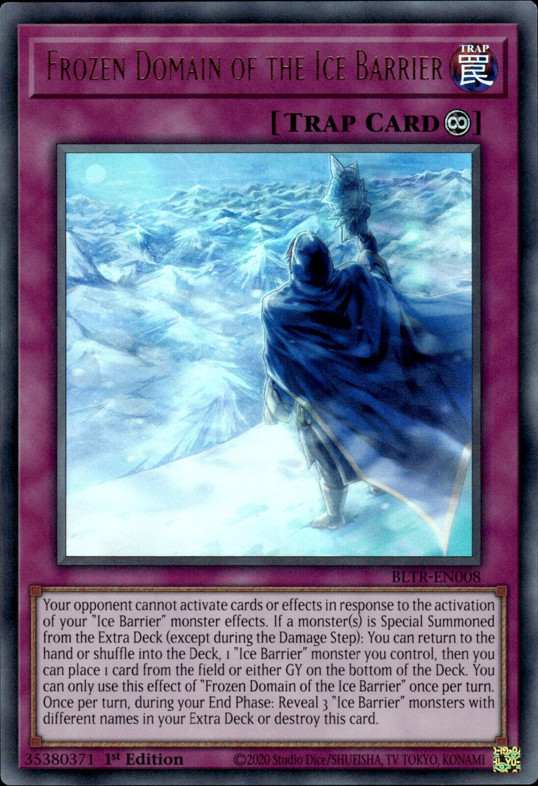 Frozen Domain of the Ice Barrier [BLTR-EN008] Ultra Rare | Total Play