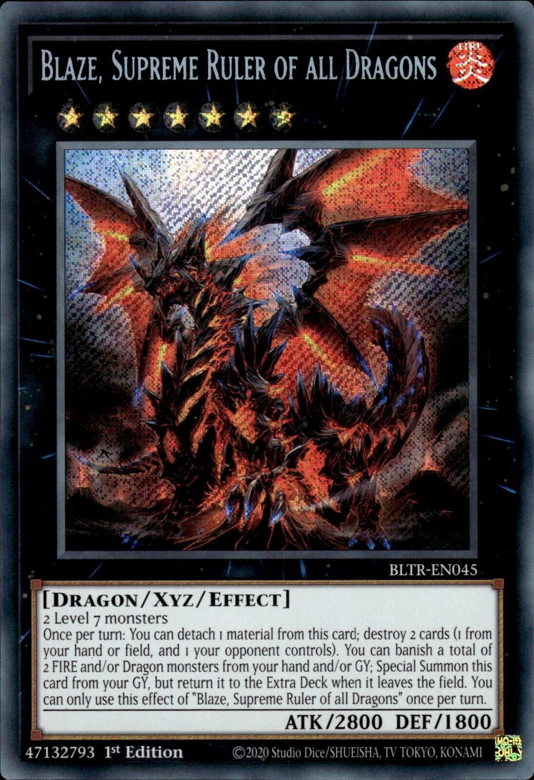 Blaze, Supreme Ruler of all Dragons [BLTR-EN045] Secret Rare | Total Play