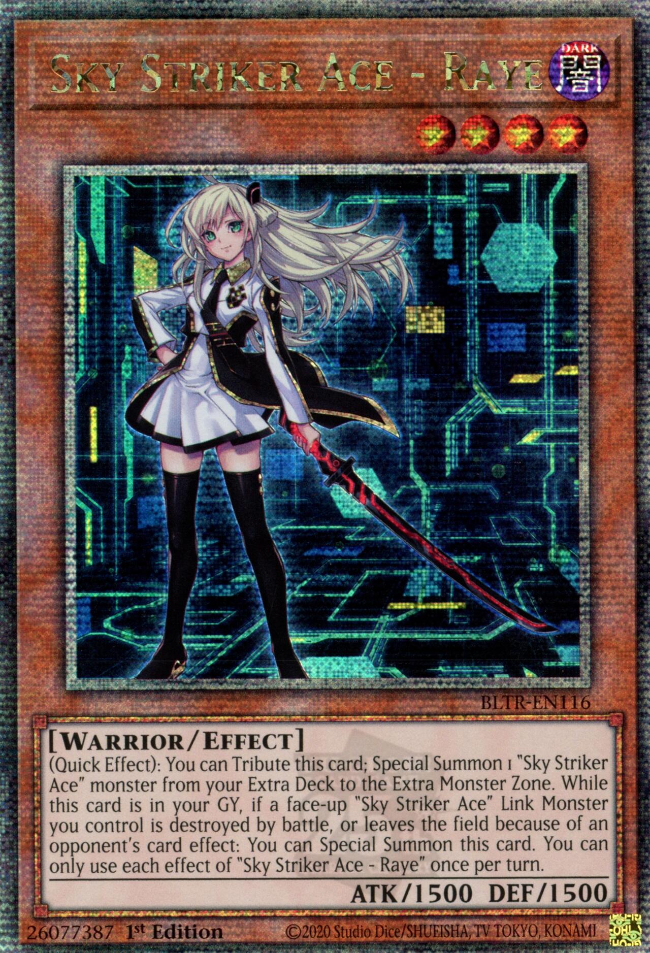 Sky Striker Ace - Raye (Quarter Century Secret Rare) [BLTR-EN116] Quarter Century Secret Rare | Total Play