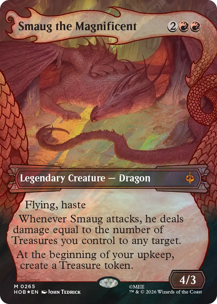 Smaug the Magnificent (Showcase) (Surge Foil) [The Hobbit] | Total Play