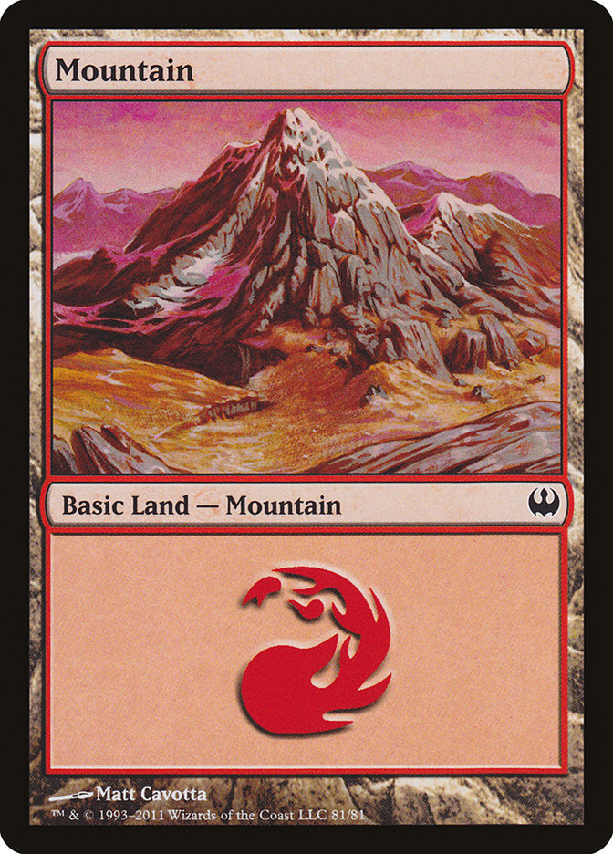 Mountain (81) [Duel Decks: Knights vs. Dragons] | Total Play