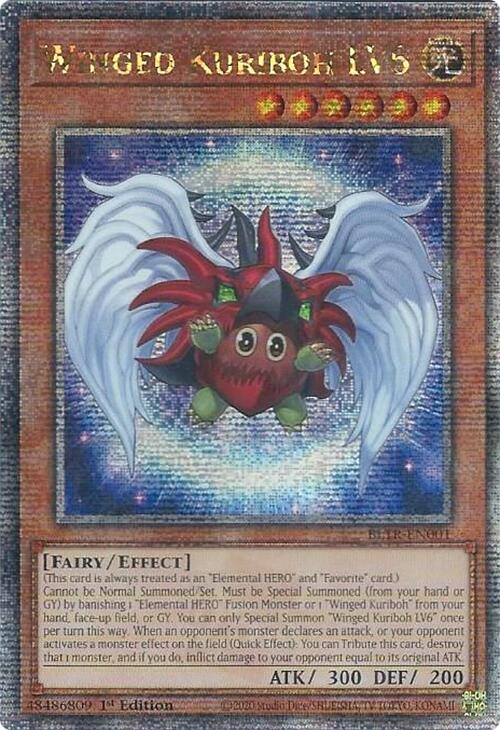 Winged Kuriboh LV6 (Quarter Century Secret Rare) [BLTR-EN001] Quarter Century Secret Rare | Total Play