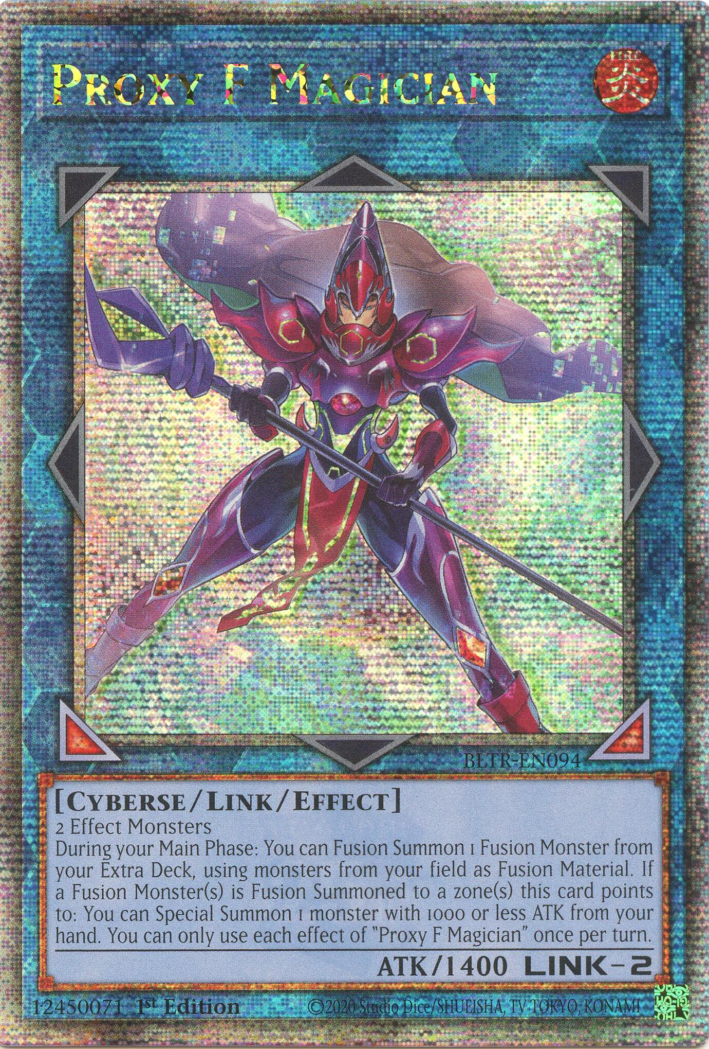 Proxy F Magician (Quarter Century Secret Rare) [BLTR-EN094] Quarter Century Secret Rare | Total Play