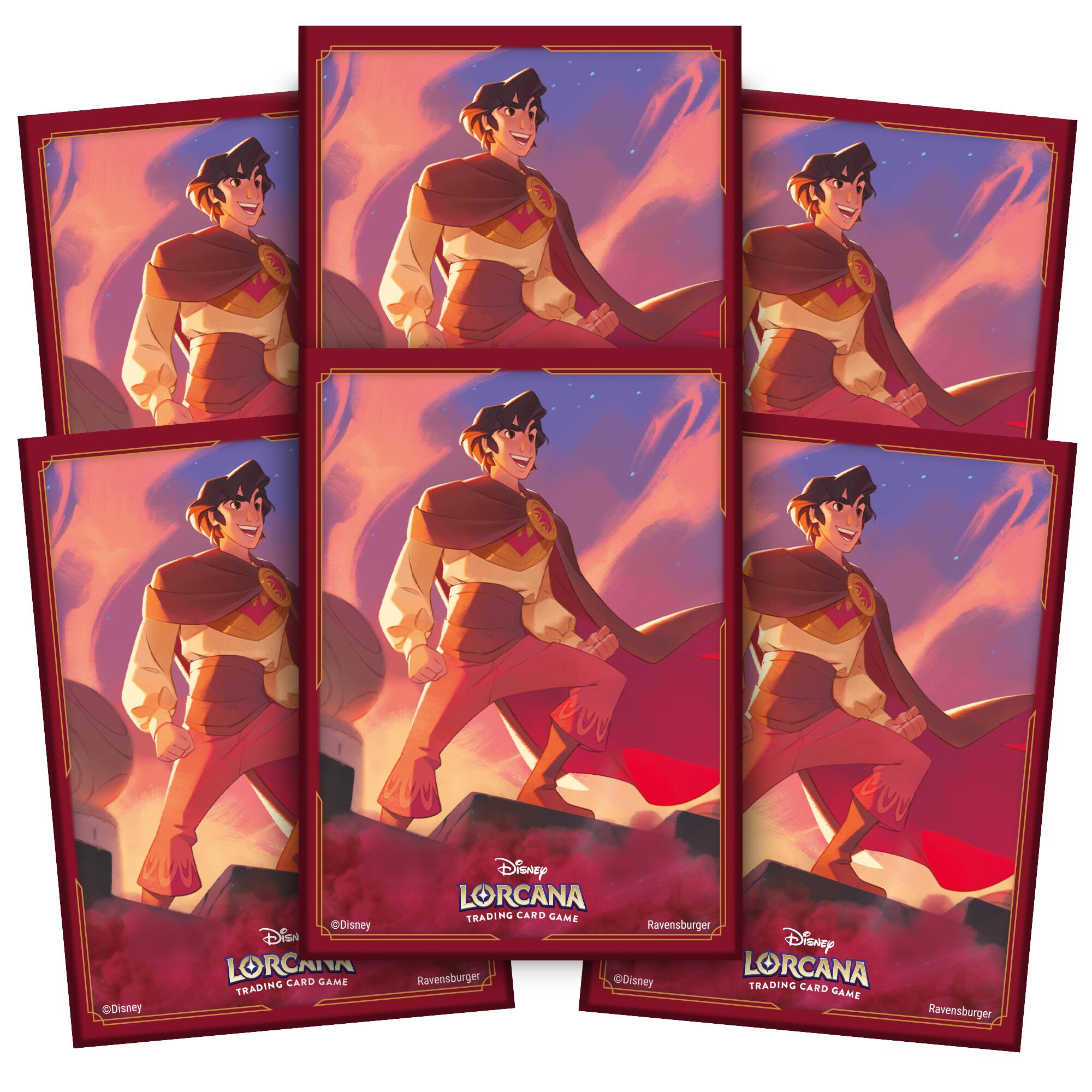 Disney Lorcana: Card Sleeves (Aladdin - Heroic Outlaw / 65-Pack) | Total Play