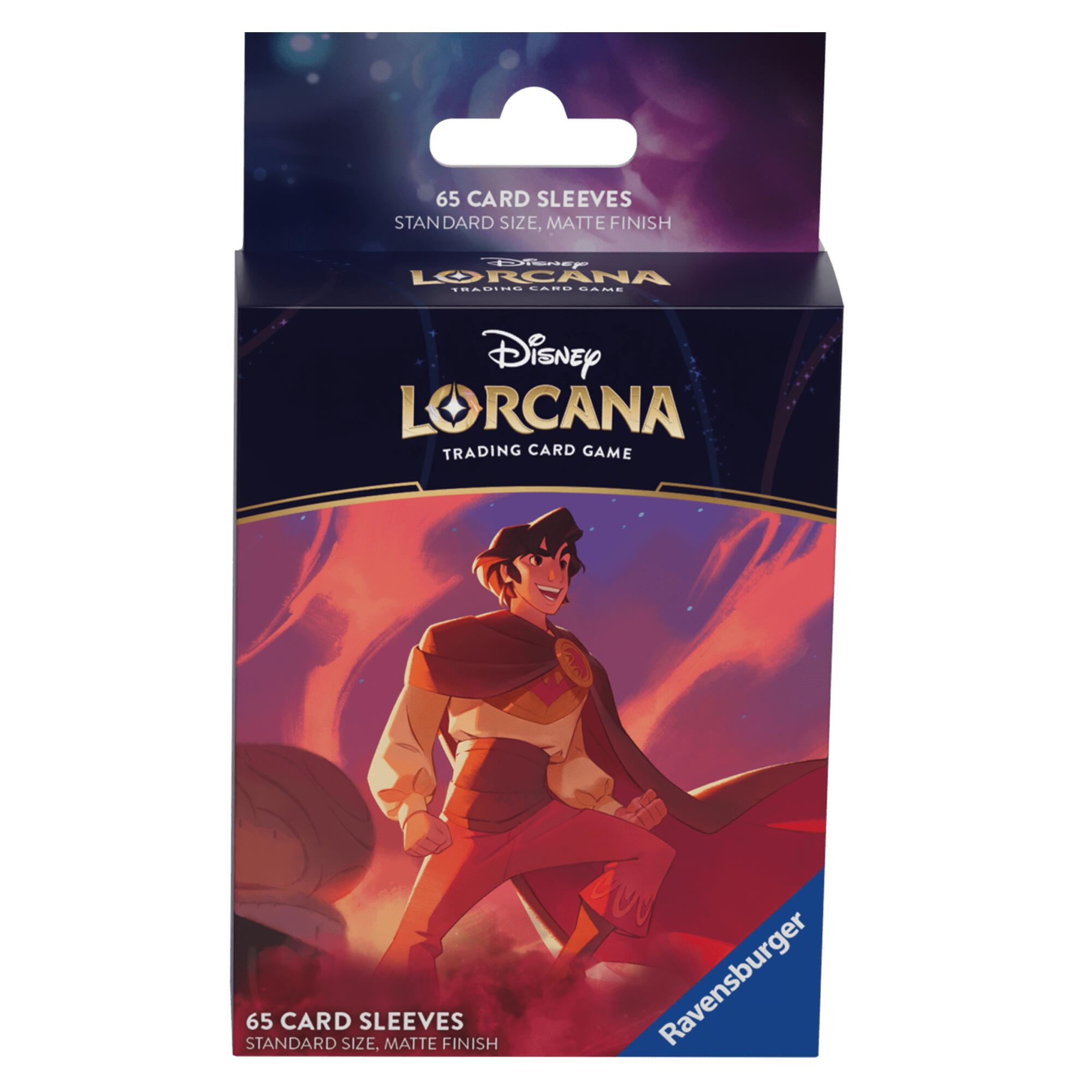 Disney Lorcana: Card Sleeves (Aladdin - Heroic Outlaw / 65-Pack) | Total Play