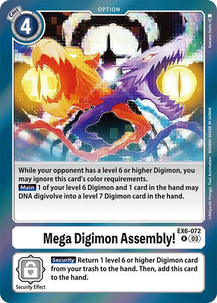 Mega Digimon Assembly! [EX6-072] [Infernal Ascension] | Total Play