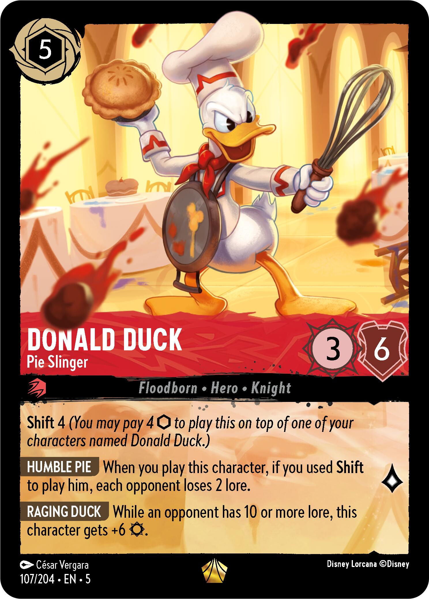Donald Duck - Pie Slinger (107/204) [Shimmering Skies] | Total Play
