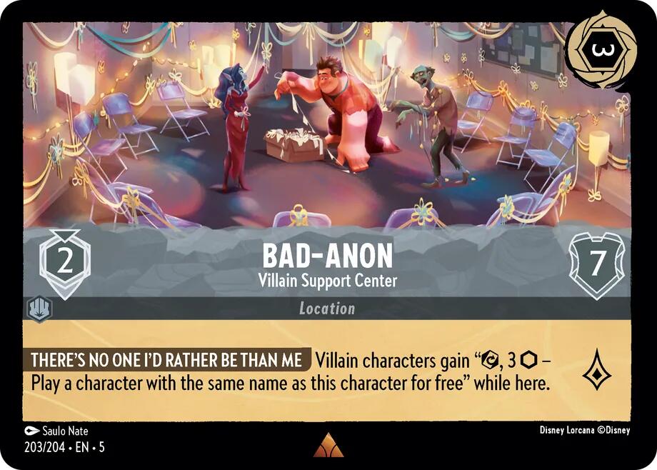 Bad-Anon - Villain Support Center (203/204) [Shimmering Skies] | Total Play