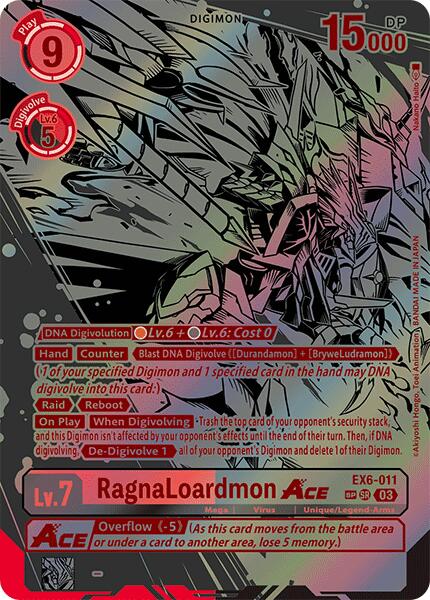 RagnaLoardmon ACE [EX6-011] (Textured) [Infernal Ascension] | Total Play