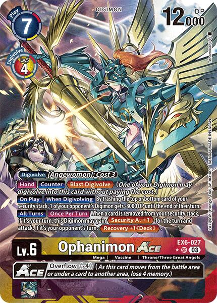 Ophanimon ACE [EX6-027] (Alternate Art) [Infernal Ascension] | Total Play