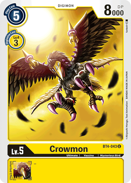 Crowmon [BT4-043] [Great Legend] | Total Play