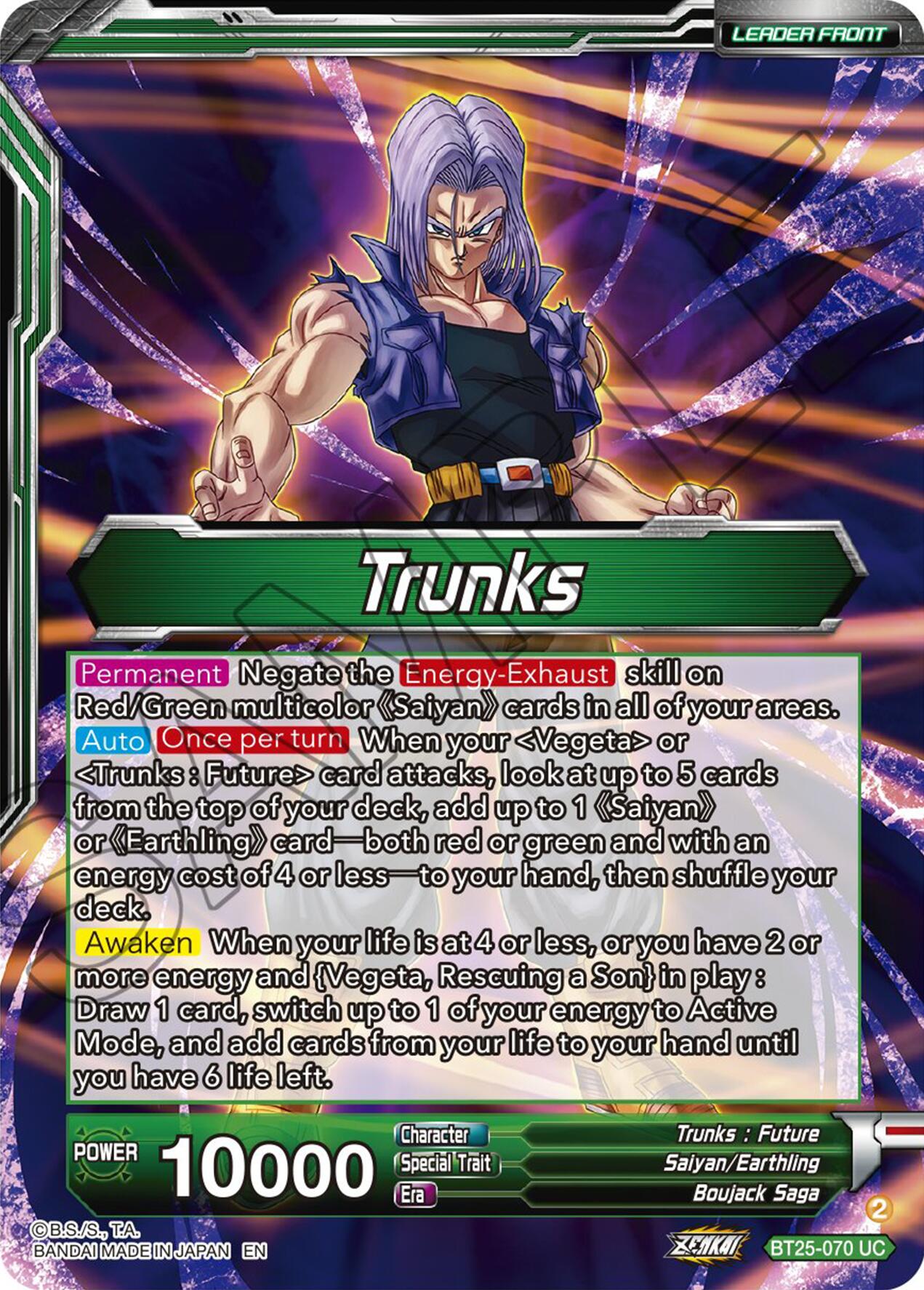 Trunks // SS Trunks, Tournament Battle to the Death (BT25-070) [Legend of the Dragon Balls] | Total Play