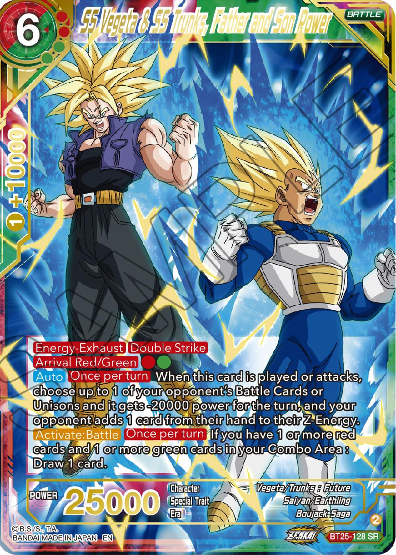 SS Vegeta & SS Trunks, Father and Son Power (BT25-128) [Legend of the Dragon Balls] | Total Play