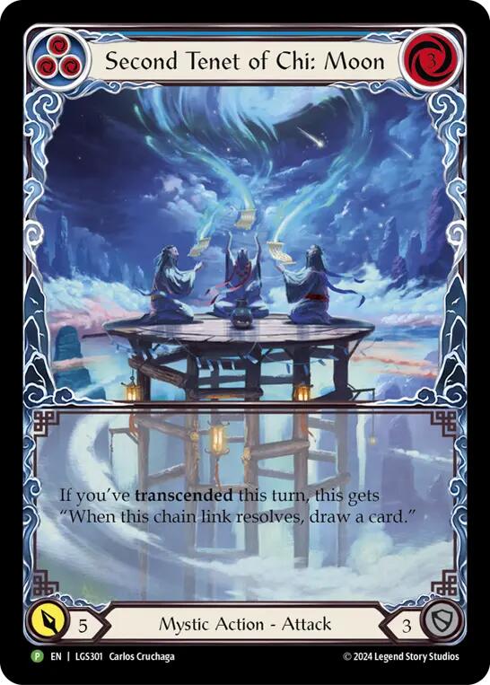 Second Tenet of Chi: Moon [LGS301] (Promo)  Rainbow Foil | Total Play