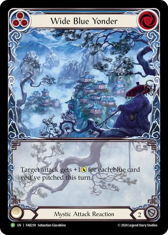 Wide Blue Yonder [FAB239] (Promo)  Rainbow Foil | Total Play