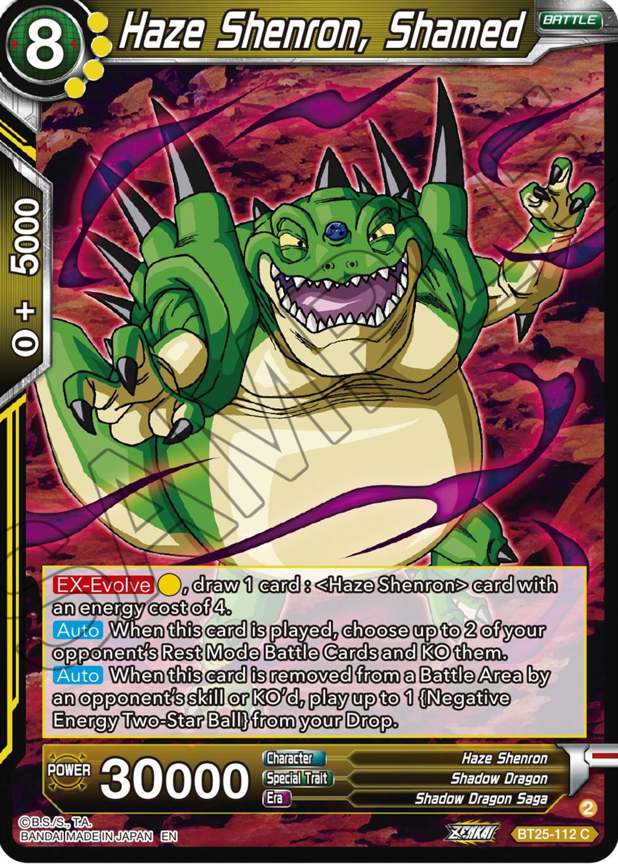 Haze Shenron, Shamed (BT25-112) [Legend of the Dragon Balls] | Total Play