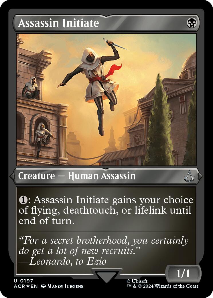 Assassin Initiate (Foil Etched) [Assassin's Creed] | Total Play