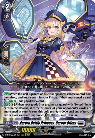 Aurora Battle Princess, Corner Citrus (DZ-BT02/008EN) [Illusionless Strife] | Total Play