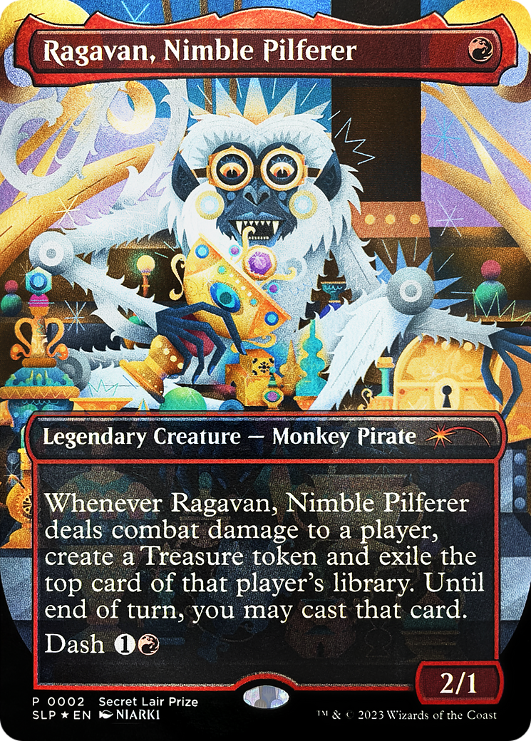 Ragavan, Nimble Pilferer (Borderless) [Secret Lair Showdown] | Total Play