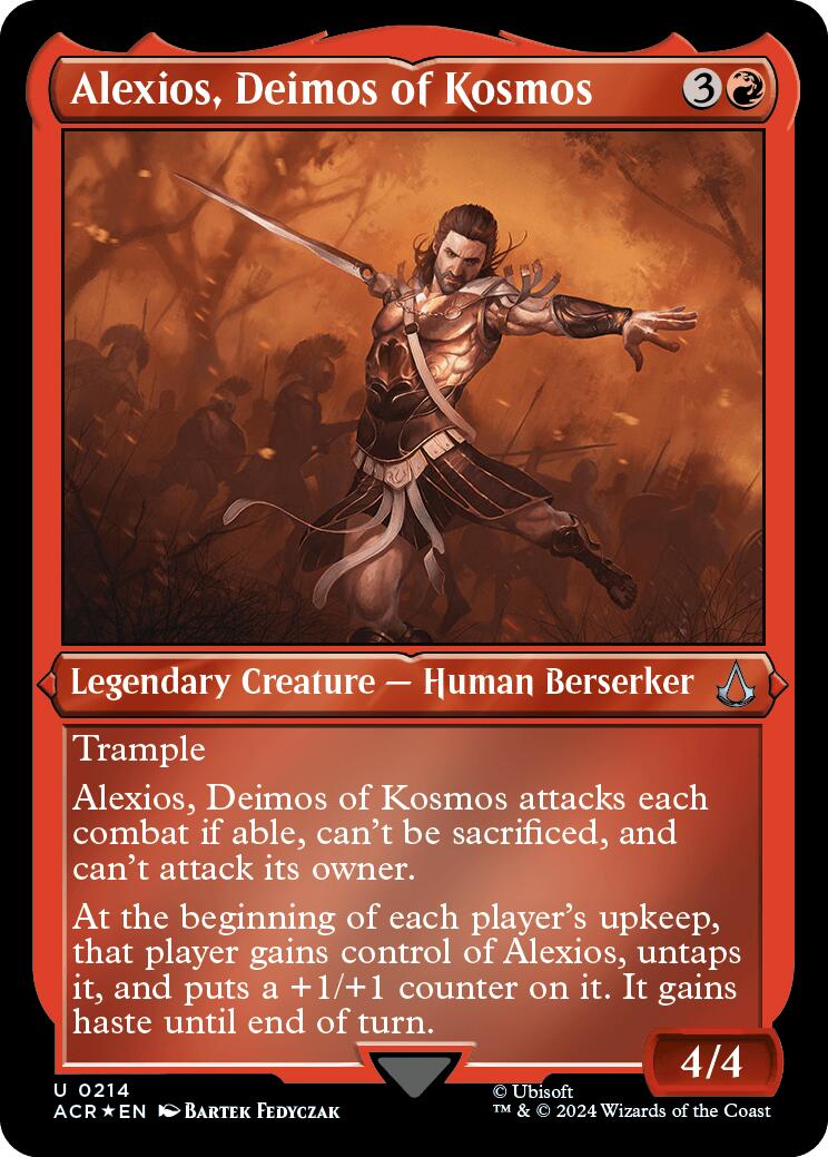 Alexios, Deimos of Kosmos (Foil Etched) [Assassin's Creed] | Total Play