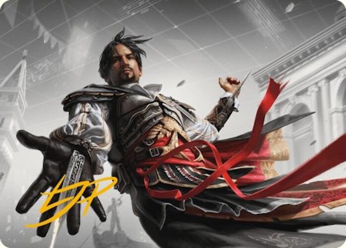 Ezio Auditore da Firenze Art Card (Gold-Stamped Signature) [Assassin's Creed Art Series] | Total Play