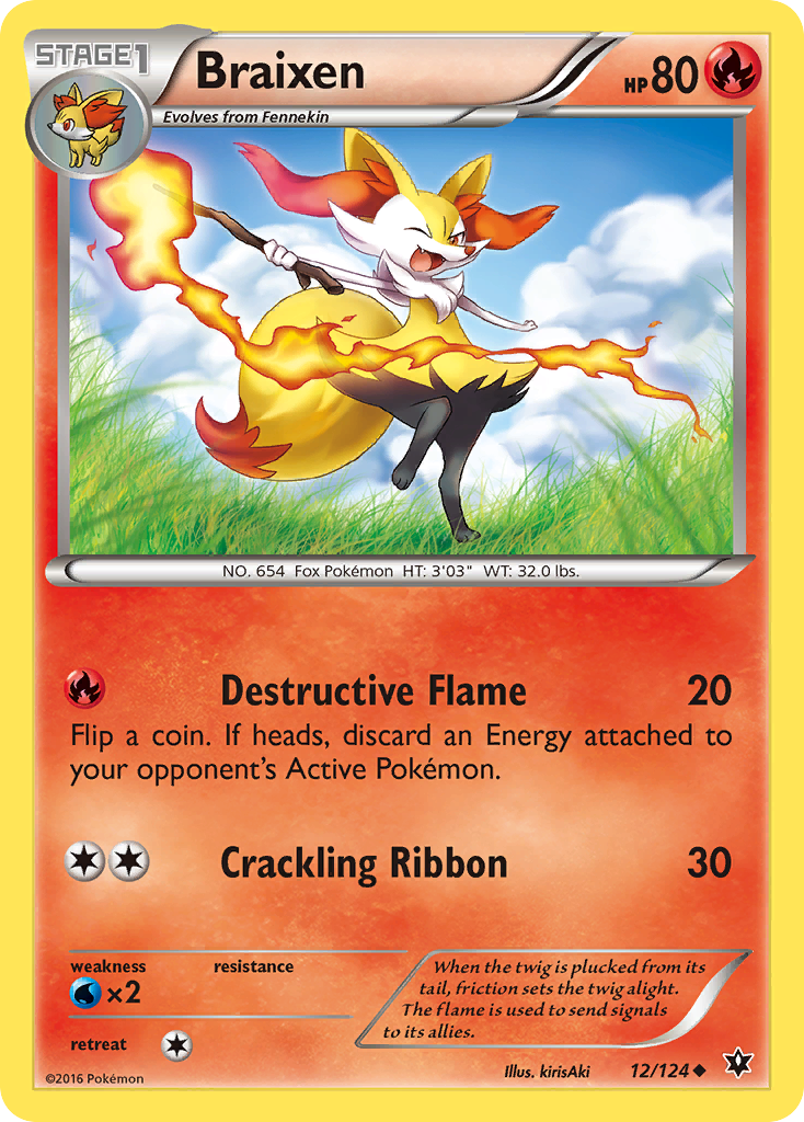 Braixen (12/124) [XY: Fates Collide] | Total Play