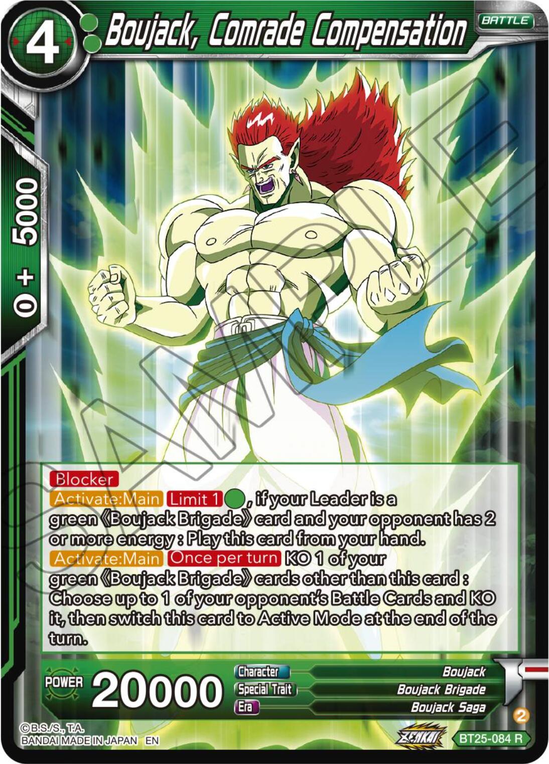 Boujack, Comrade Compensation (BT25-084) [Legend of the Dragon Balls] | Total Play