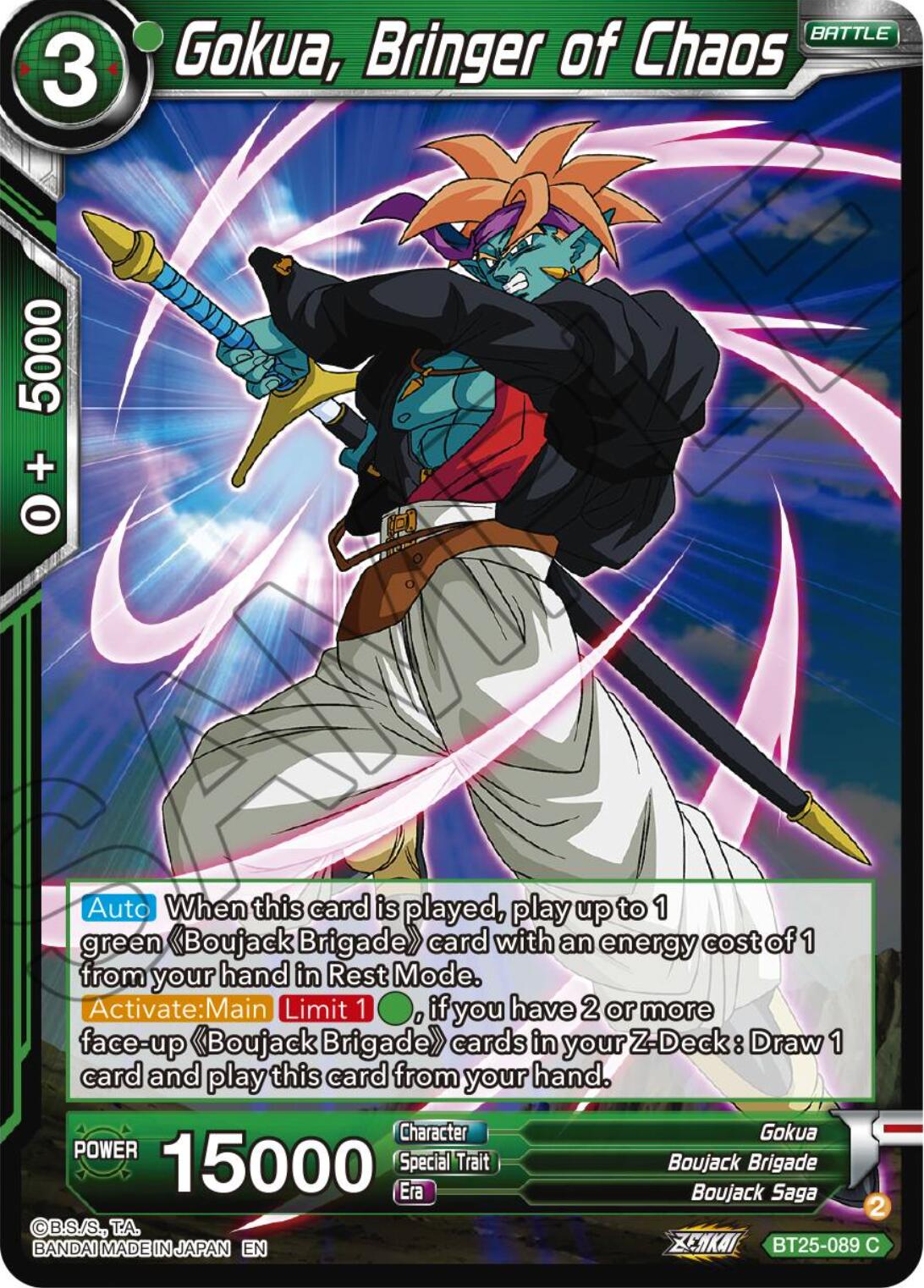 Gokua, Bringer of Chaos (BT25-089) [Legend of the Dragon Balls] | Total Play