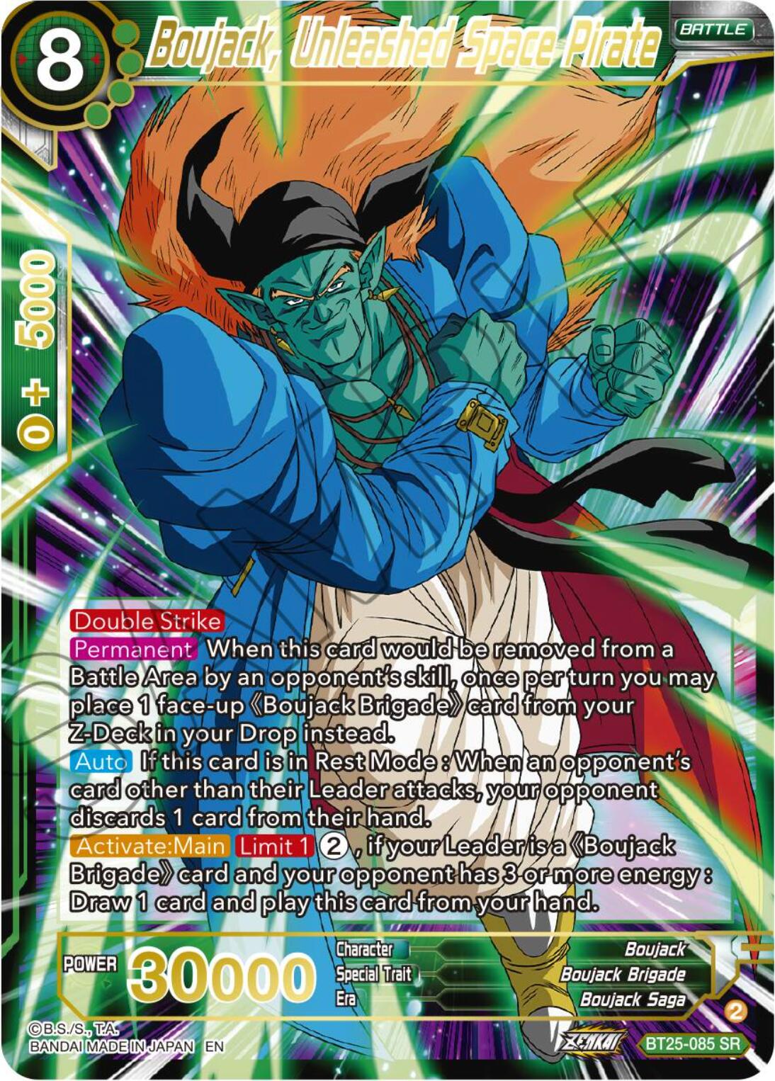 Boujack, Unleashed Space Pirate (BT25-085) [Legend of the Dragon Balls] | Total Play