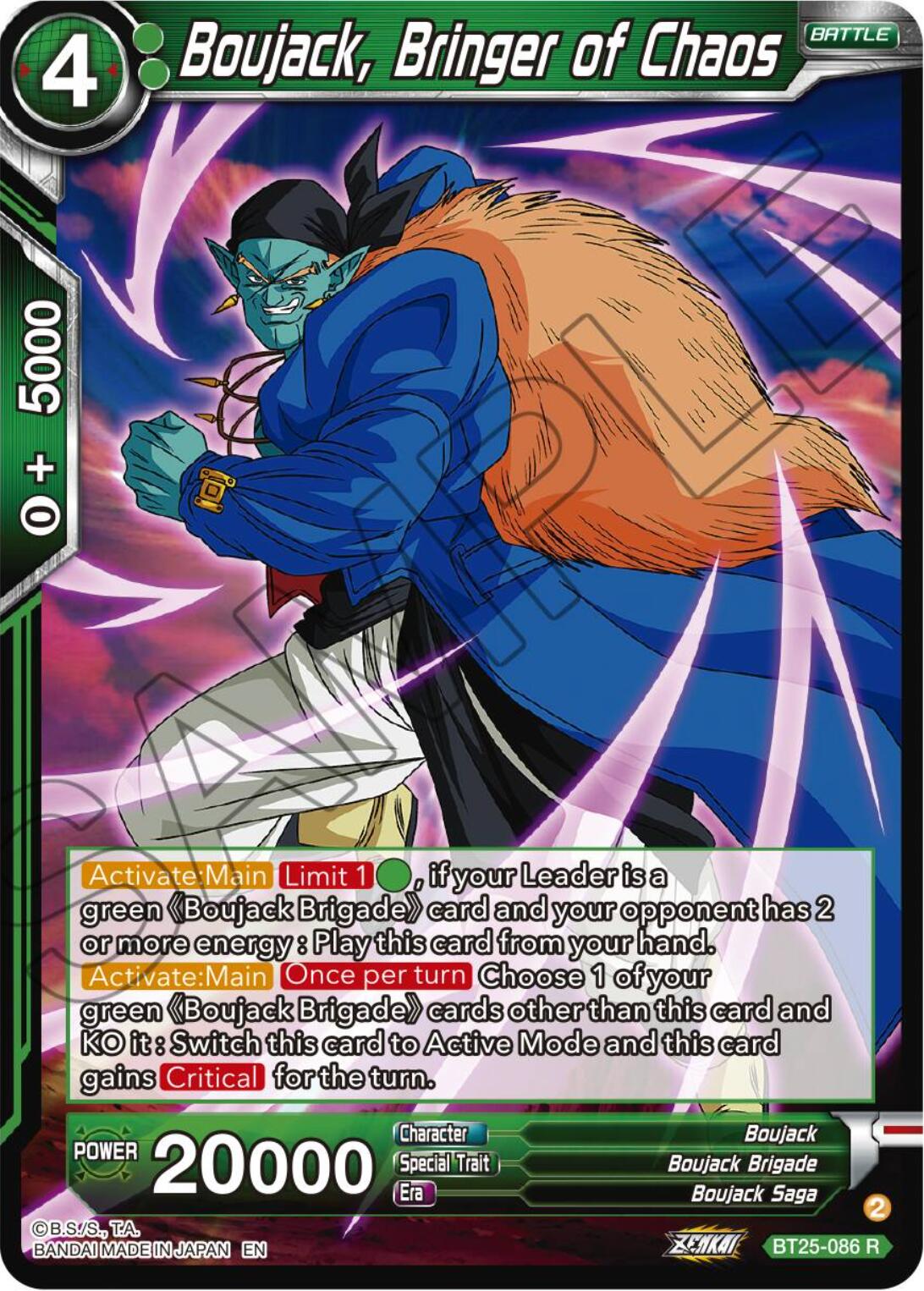 Boujack, Bringer of Chaos (BT25-086) [Legend of the Dragon Balls] | Total Play
