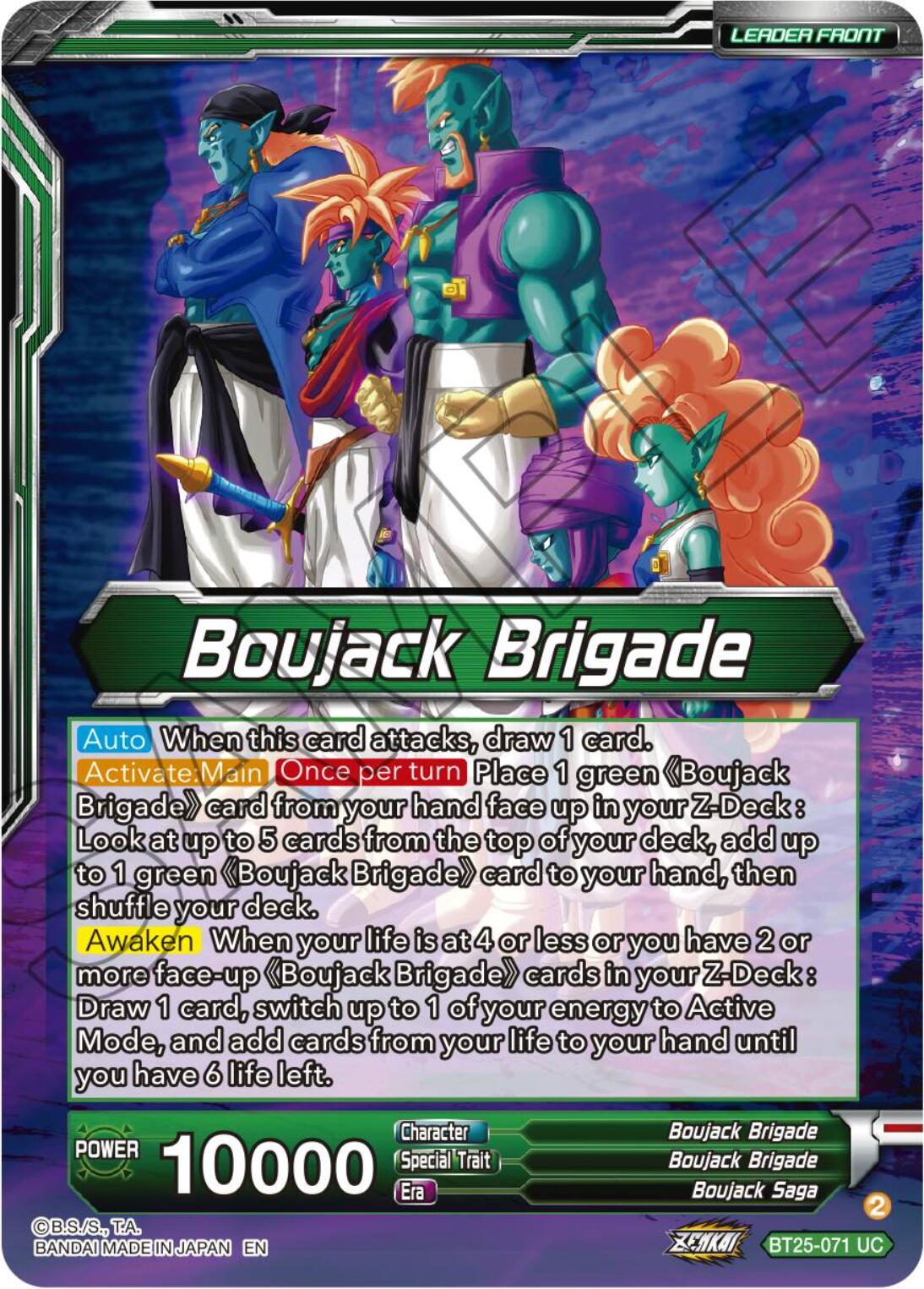 Boujack Brigade // Boujack, Crashing the Tournament (BT25-071) [Legend of the Dragon Balls] | Total Play